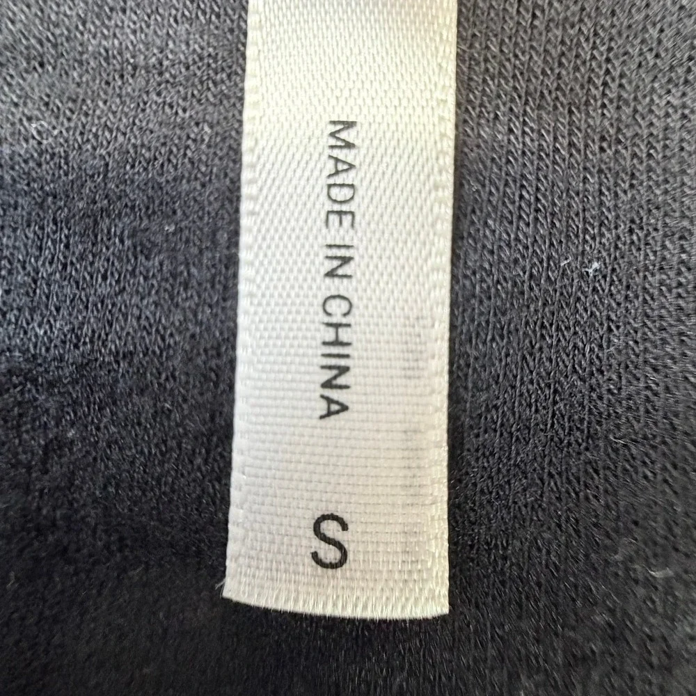 Soma Sunday Lounge Jumpsuit Black V-Neck Wide‎ Leg Drawstring Pockets Small - Picture 6 of 14